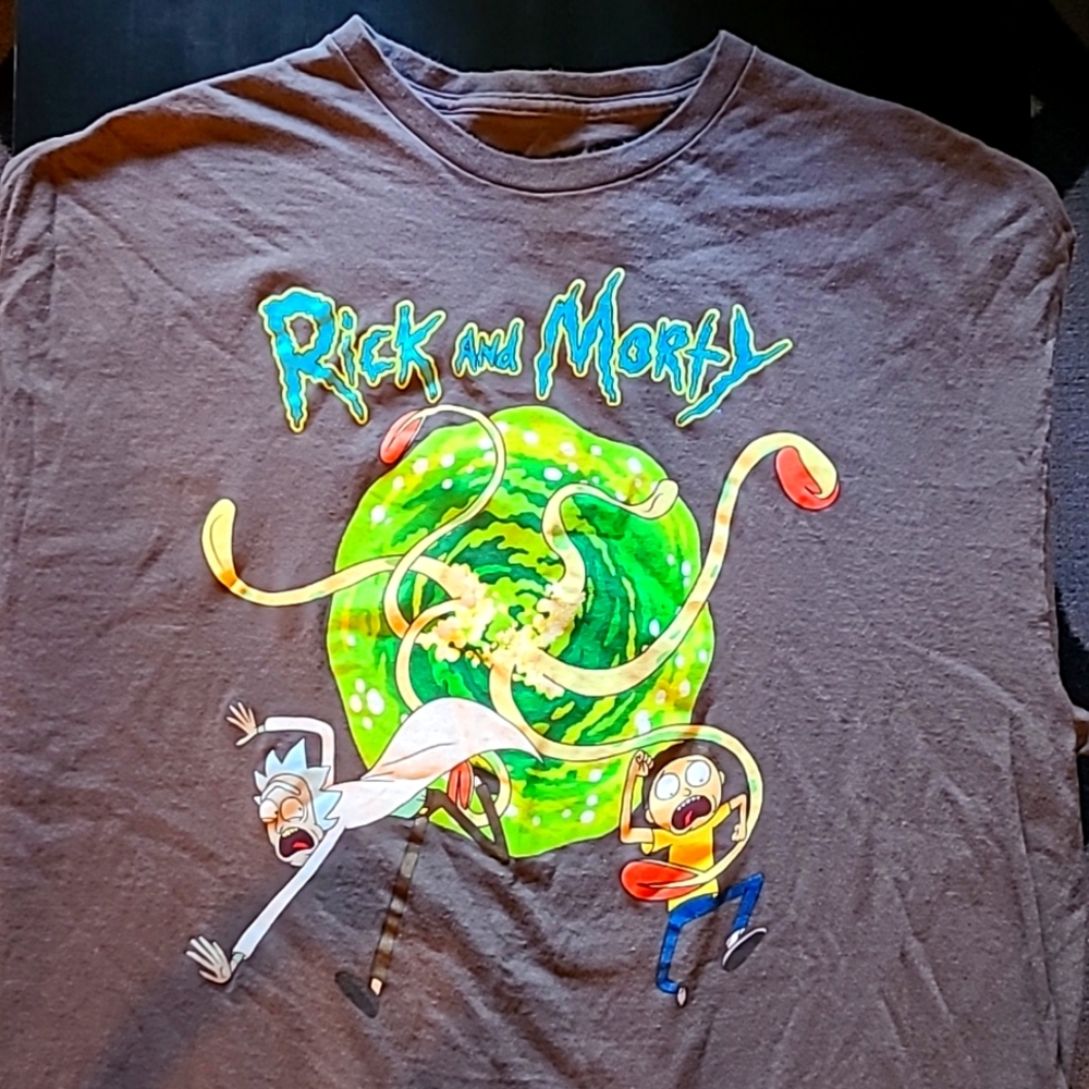 Rick and Morty Adult Swim Grey Men’s T-Shirt